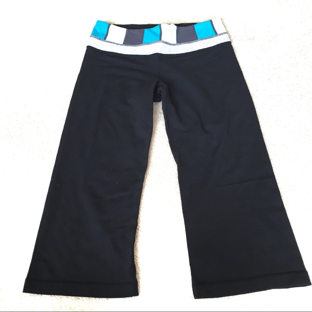 lululemon Multi-Color Block Groove Crop Leggings-6 - Picture 1 of 9